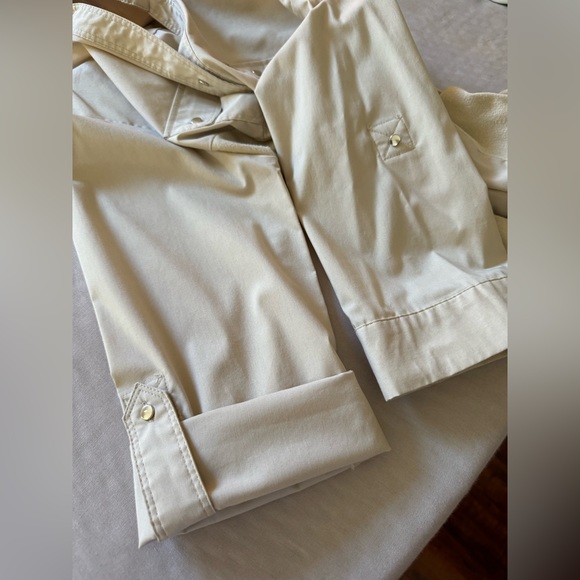 Zac & Rachel 3/4 sleeve shirt for women Small Size Beige Color - Picture 8 of 9